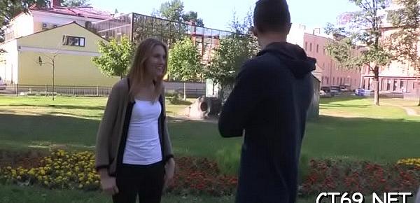  Legal age teenager lady bows down in order to receive a hot fucking action